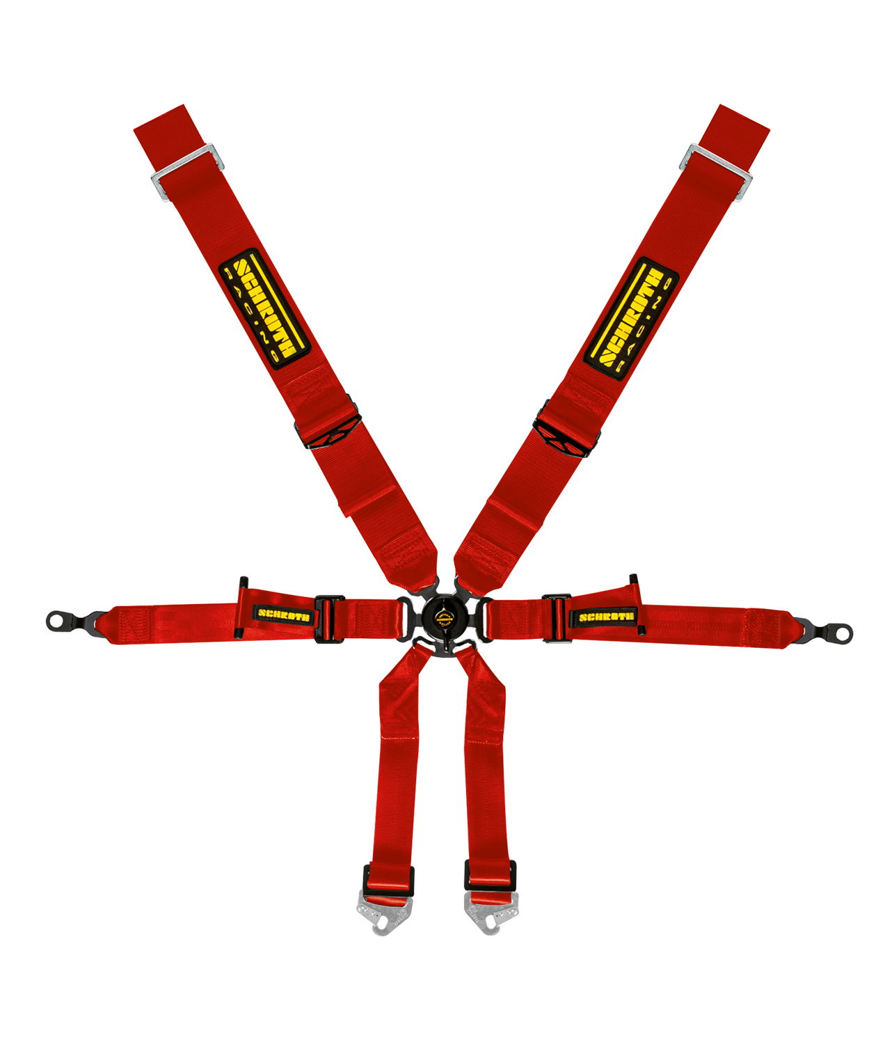 Schroth Renngurt für Profi Porsche 996/997, 3x2, rot