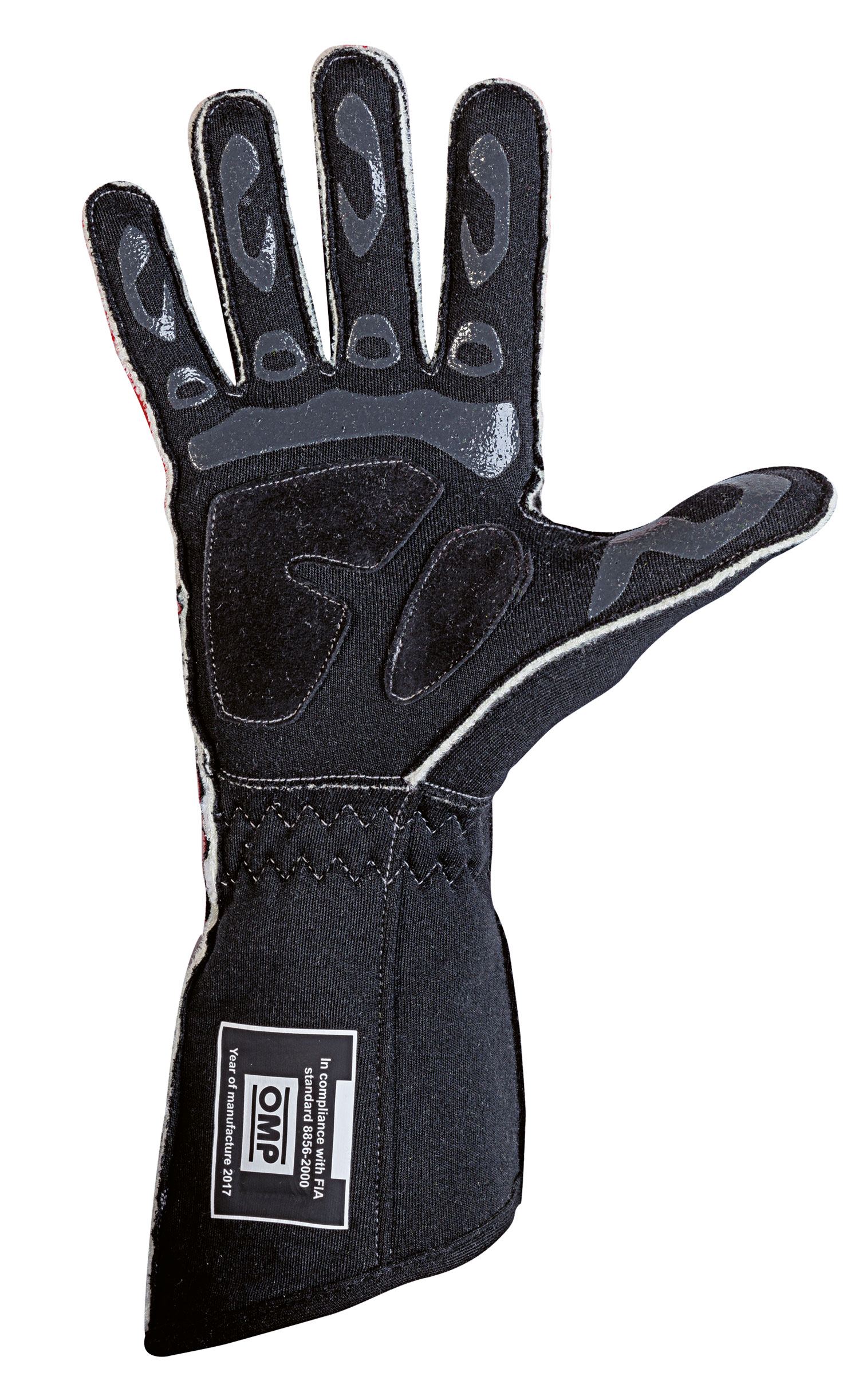 OMP Fahrerhandschuh Tecnica Evo, rot/schwarz