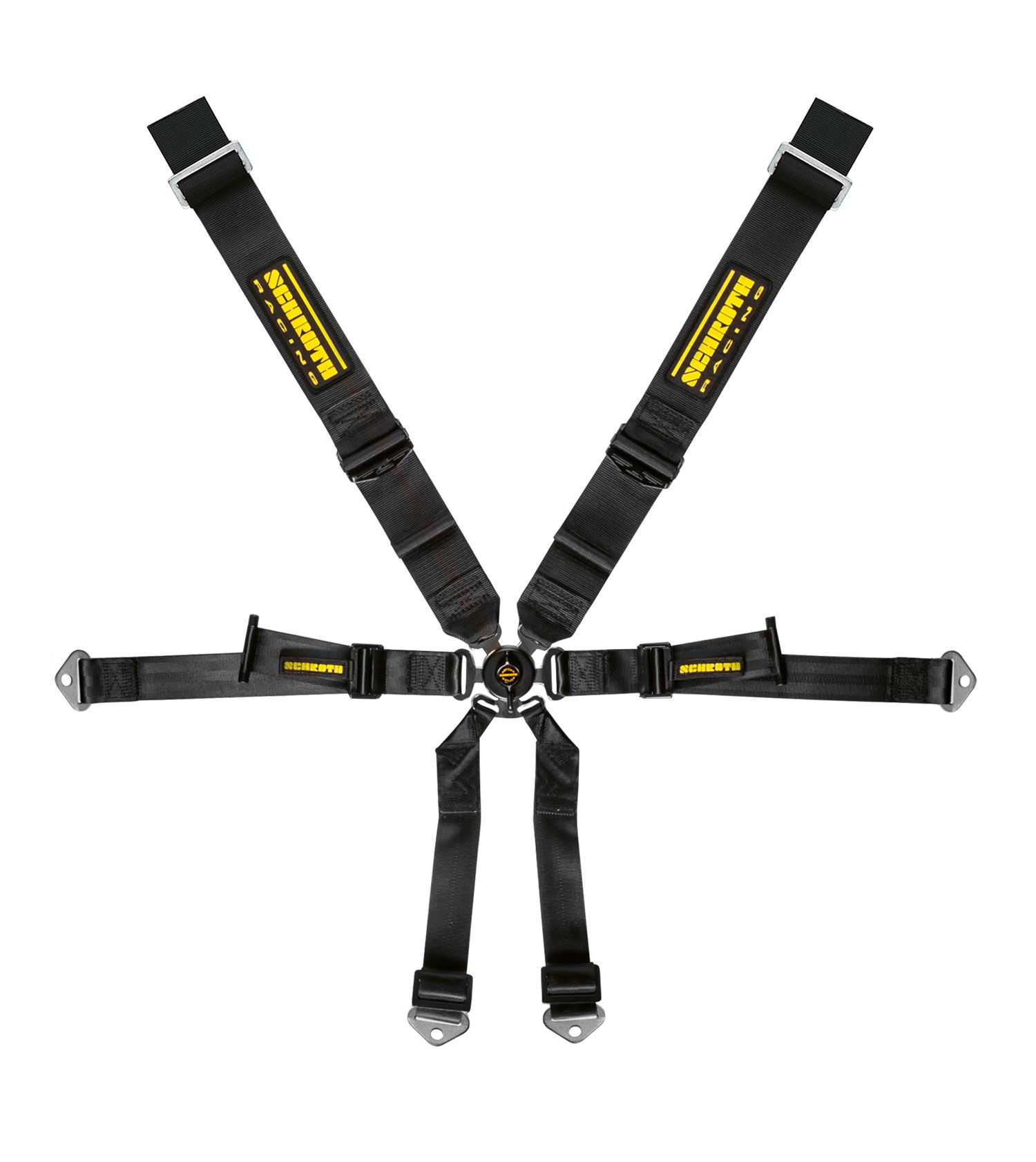 Schroth Renngurt für Profi Porsche 991/981, 3x2, schwarz