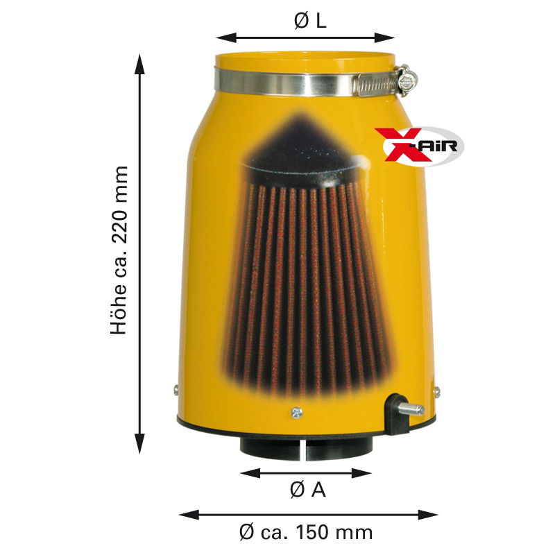 X-Air B1 Dynamic Air Box Ansaugsystem ALU