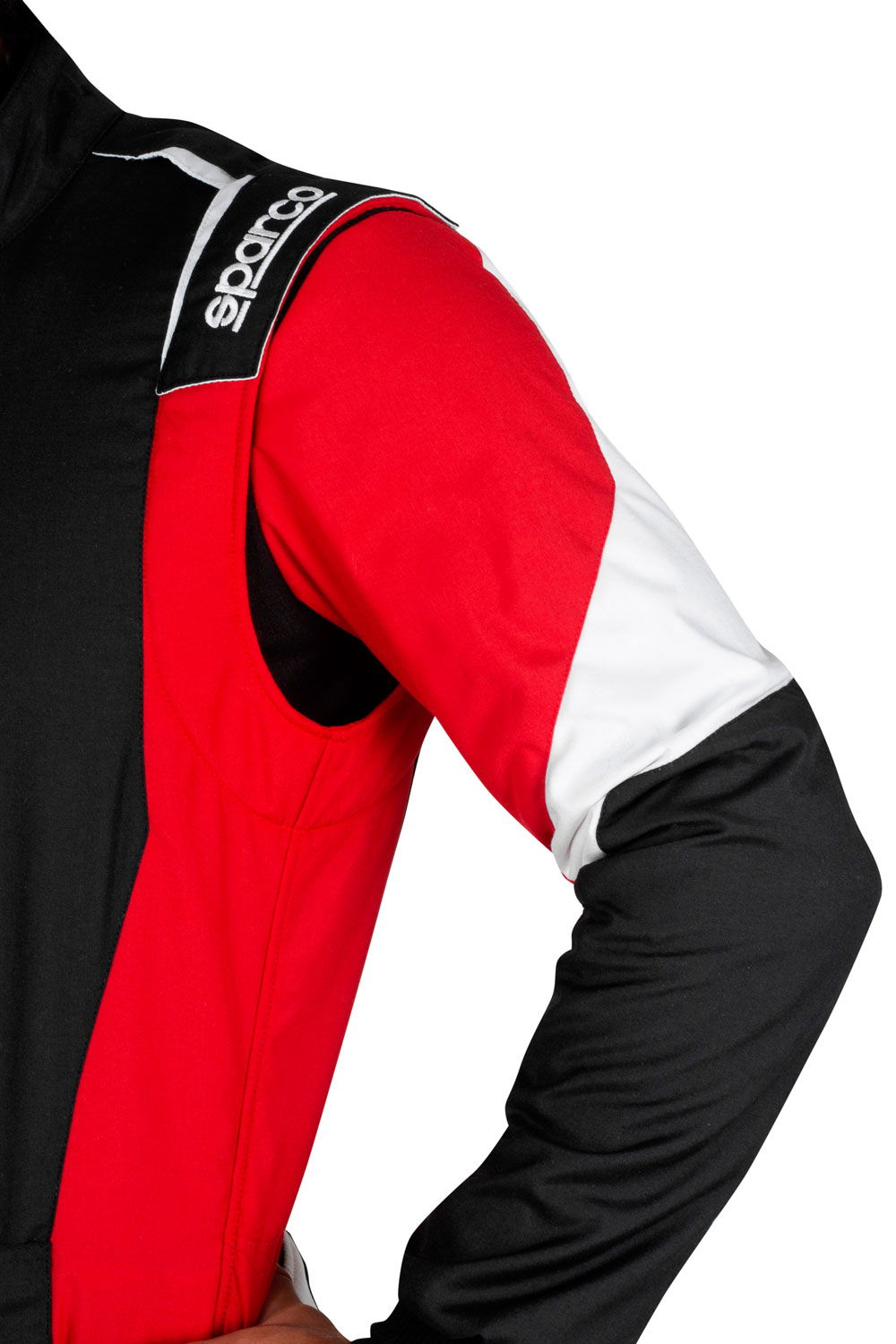 Sparco Rennoverall Competition Pro, schwarz/rot