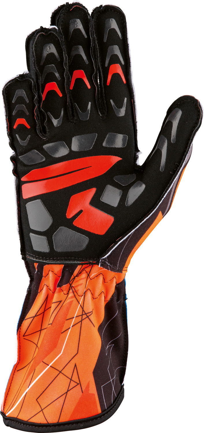 OMP Karthandschuh KS-2 Art, orange/schwarz