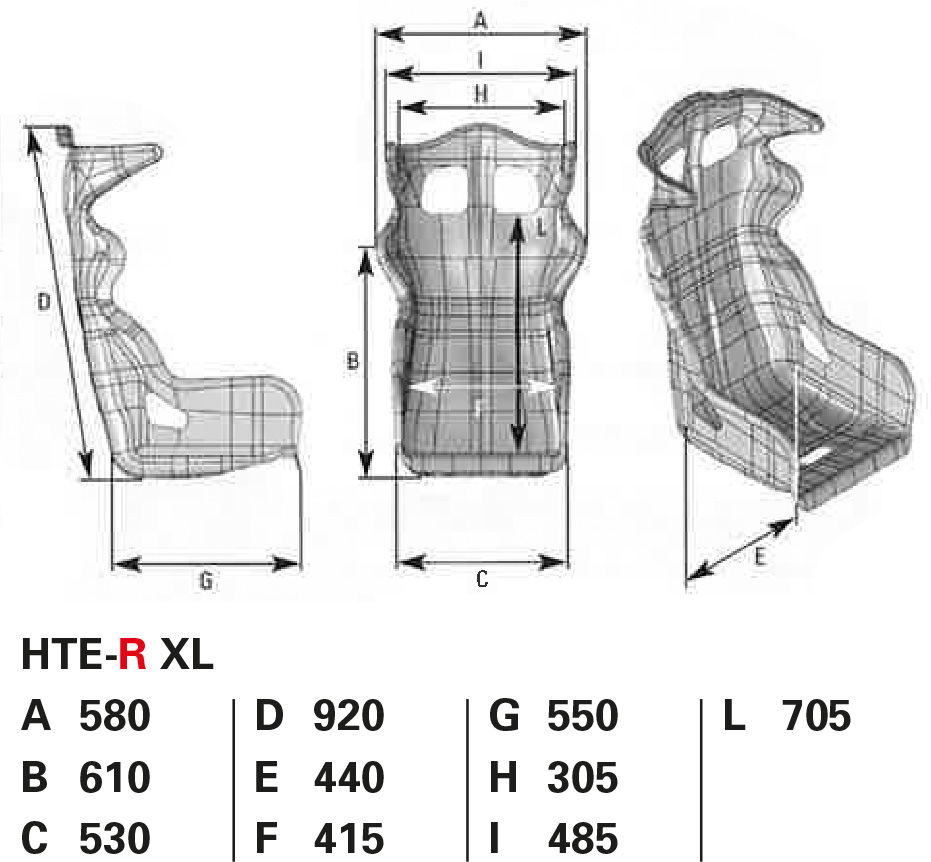 OMP Rennsitz HTE-R XL