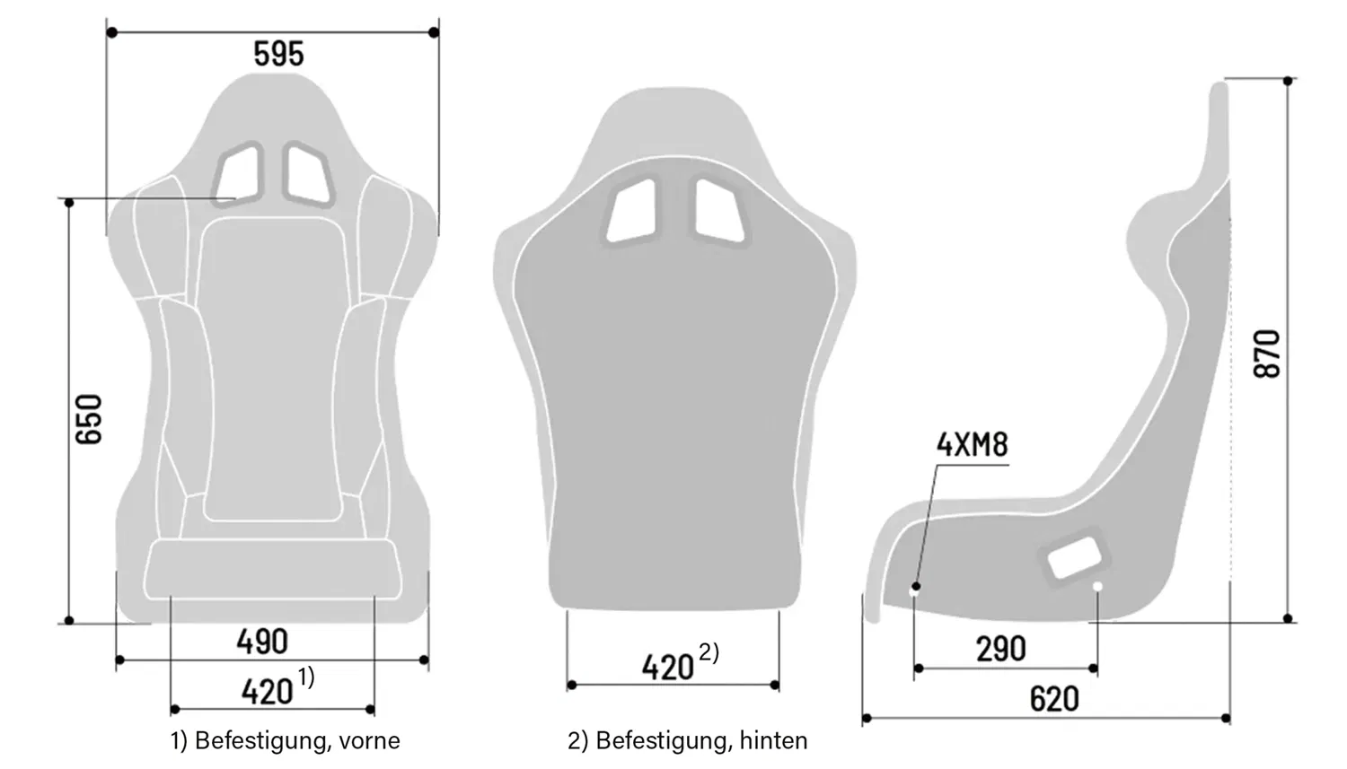 Sparco Rennsitz Grid-Q + Stahlkonsole (3030)