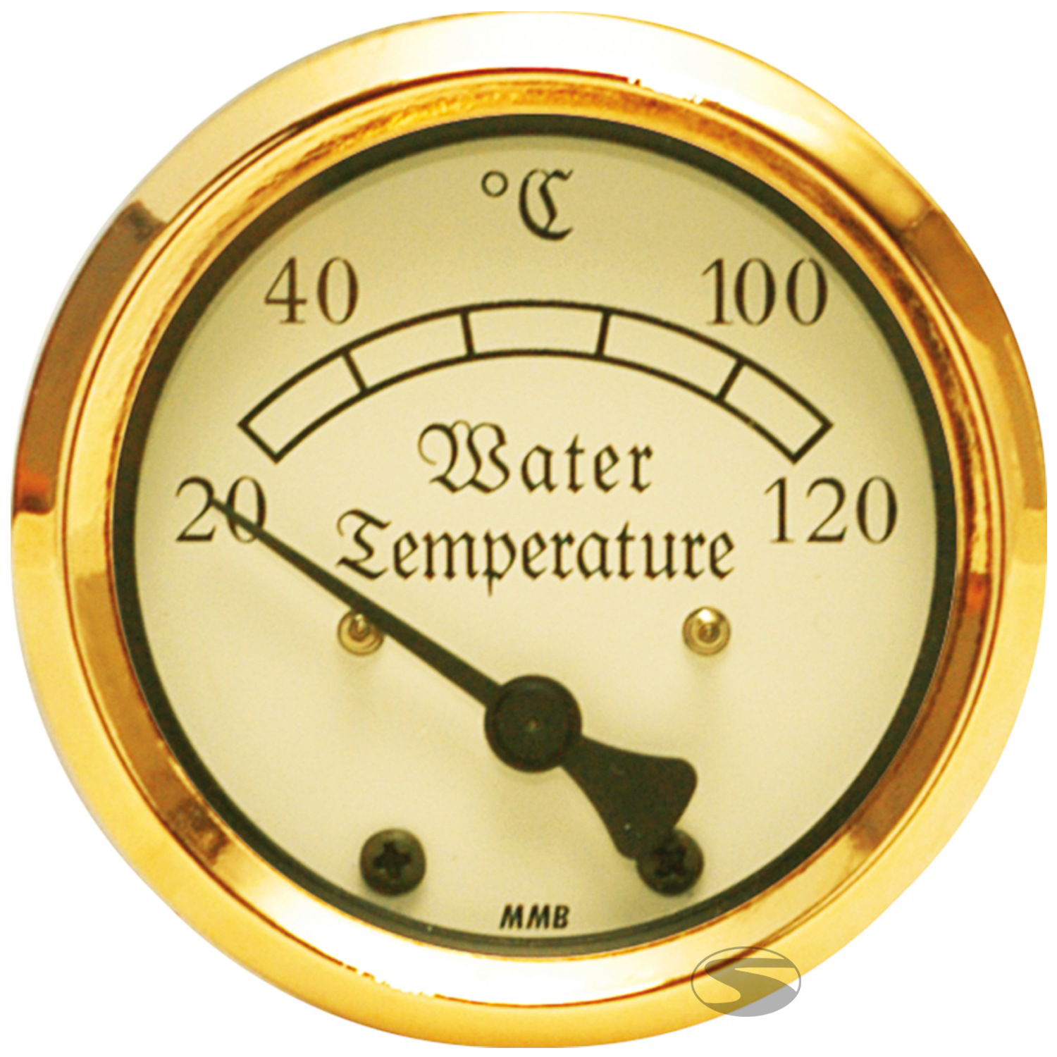 VDO classic Kühlwasserthermometer, gold