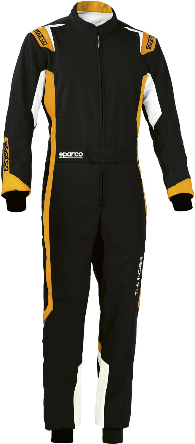 Sparco Kartoverall THUNDER, schwarz/orange