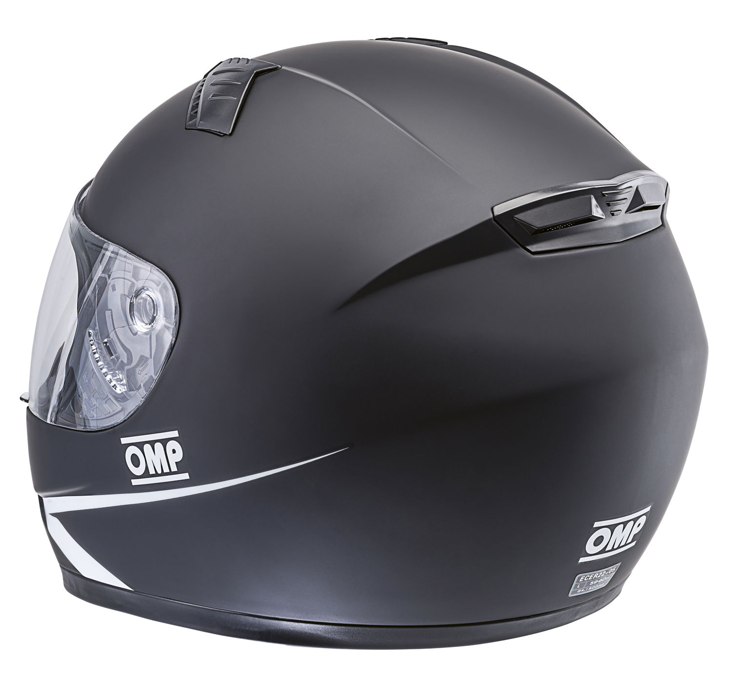 OMP Integralhelm Circuit 2017 mattschwarz (474S)