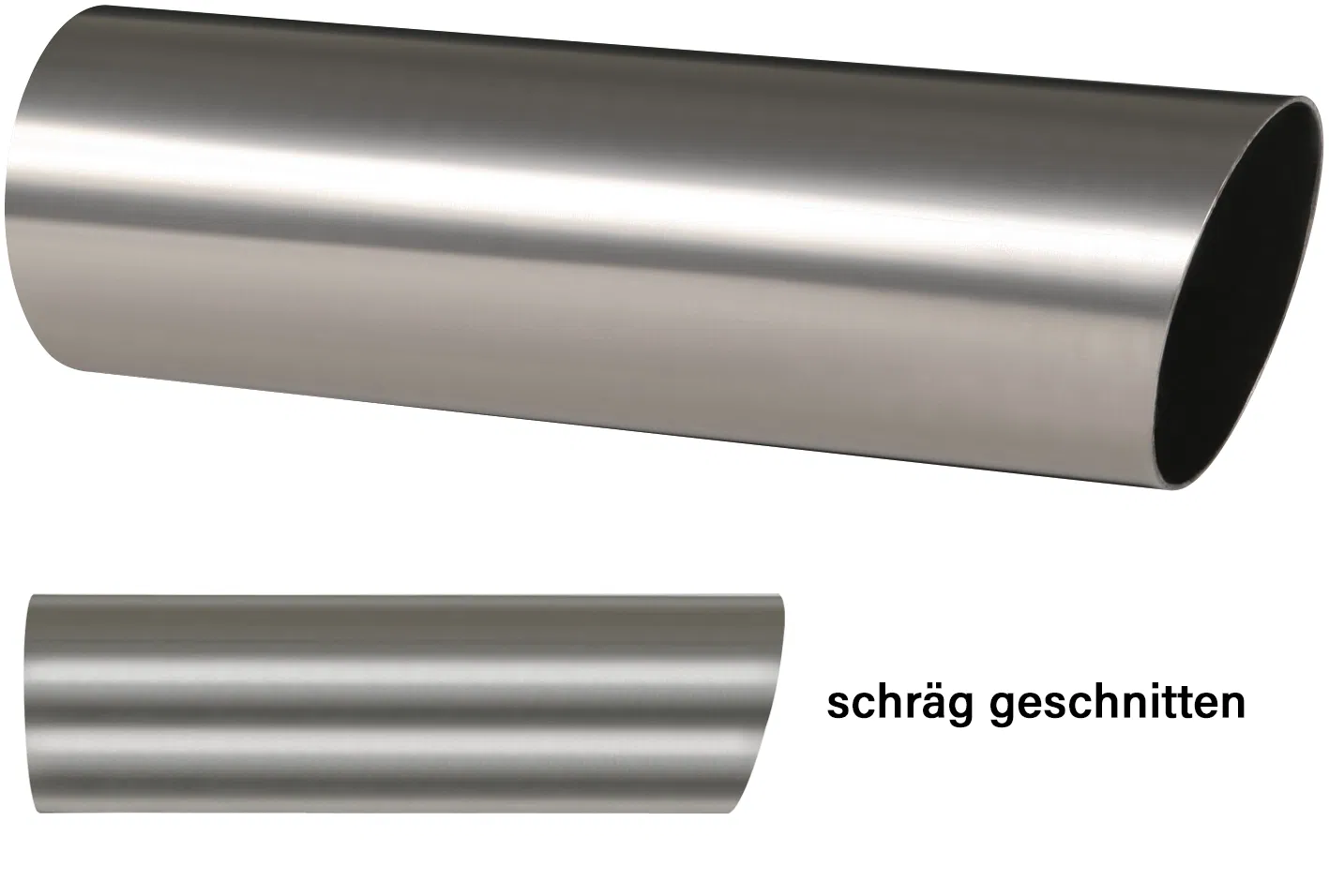 Powersprint Edelstahl Auspuff Endrohr schräg