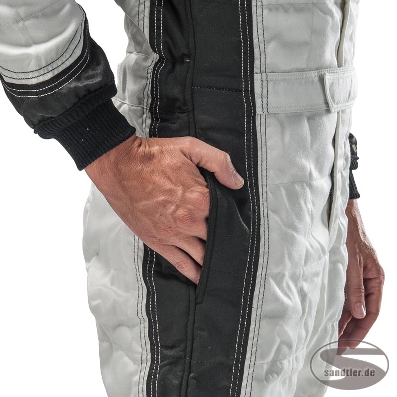 Sparco Rennoverall Profi X-5, hellgrau/schwarz