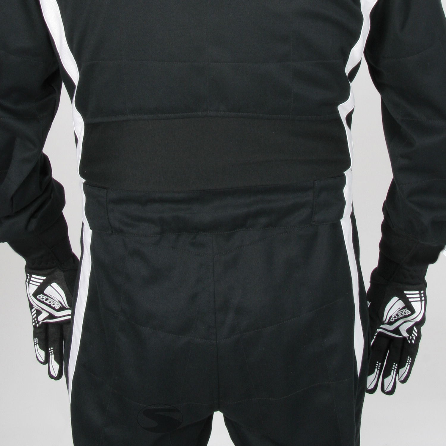 Linea S Renn-/Mechanikeroverall SFI, schwarz