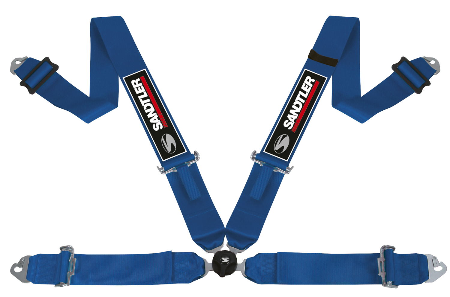 Sandtler 4 Punkt Renngurt SPONSOR mit FIA Zulassung, blau