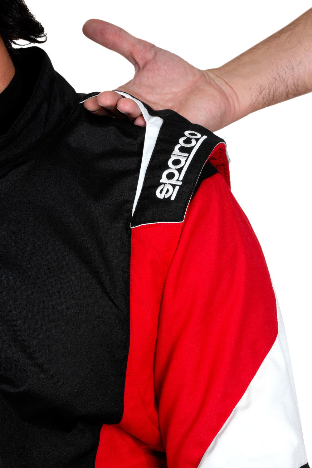 Sparco Rennoverall Competition Pro, schwarz/rot