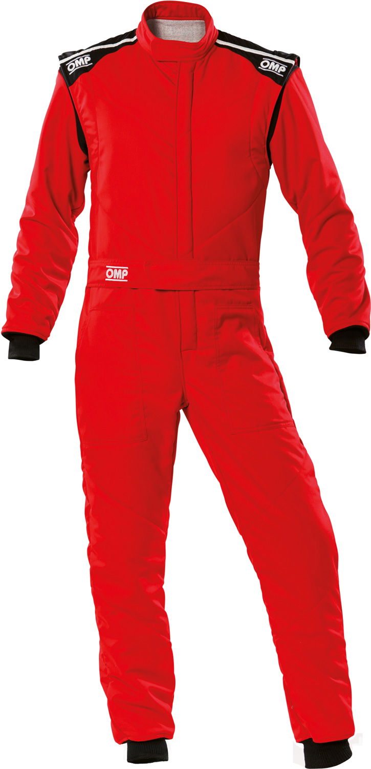 OMP Rennoverall First-S, rot/schwarz